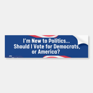 Republican Anti-Democrat Bumper Sticker