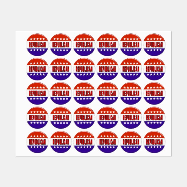 Republican Button (Sheet)
