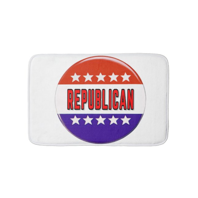Republican Button Bath Mat (Front)
