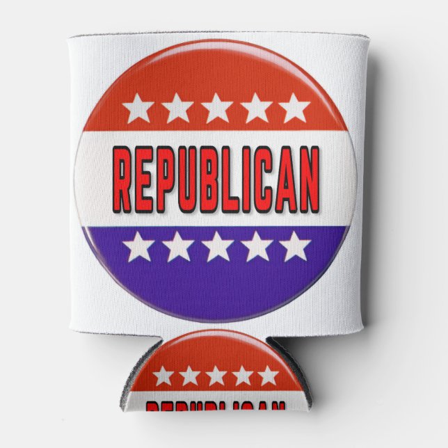 Republican Button Can Cooler (Front)