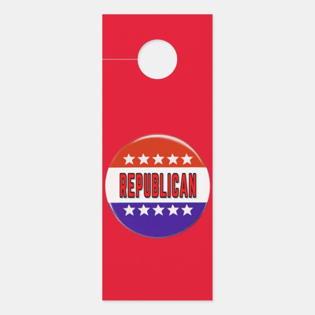 Republican Button Door Hanger (Front)