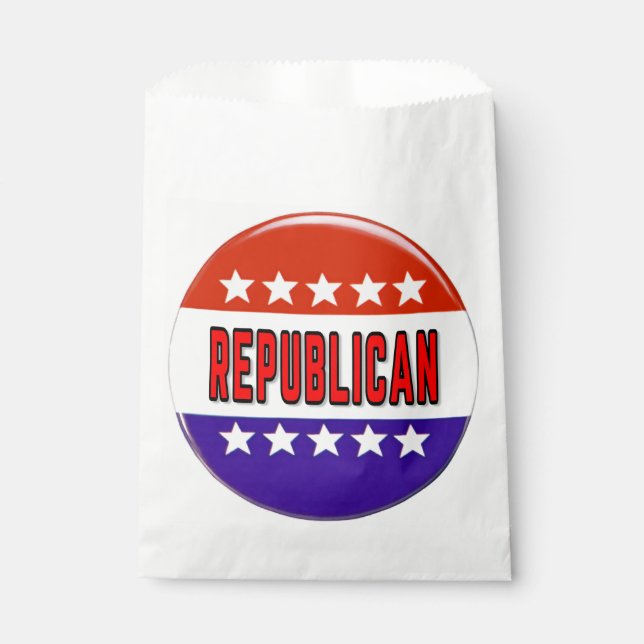 Republican Button Favour Bag (Front)