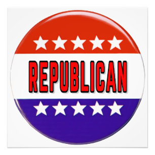 Republican Button Photo Print