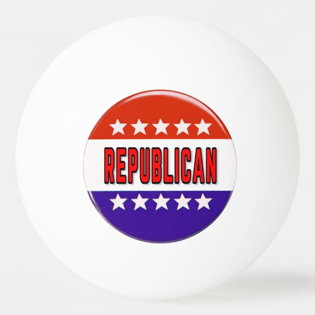 Republican Button Ping Pong Ball (Front)