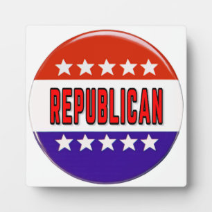 Republican Button Plaque