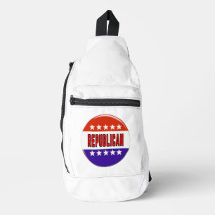Republican Button Sling Bag