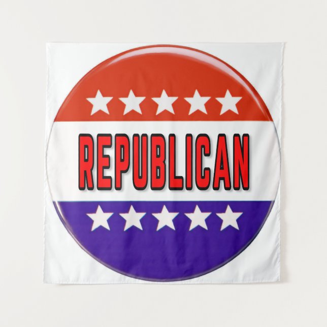 Republican Button Tapestry (Front)