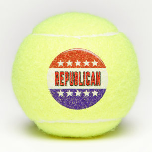 Republican Button Tennis Balls