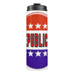 Republican Button Thermal Tumbler