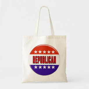 Republican Button Tote Bag