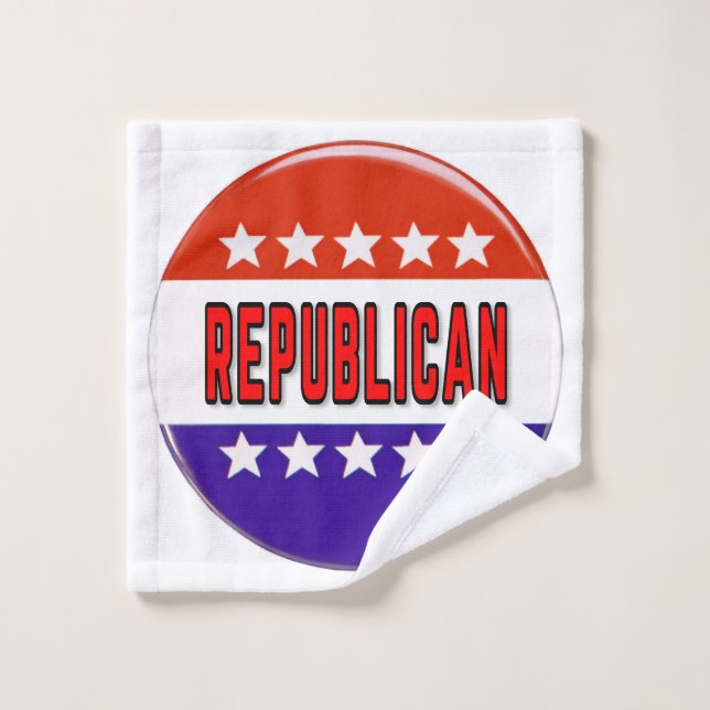 Republican Button Wash Cloth (Wash Cloth)