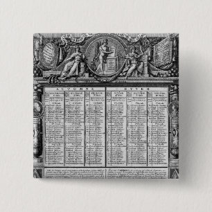 Republican calendar, 22nd September 1793 15 Cm Square Badge