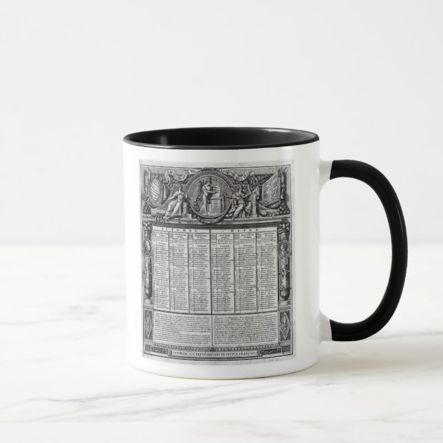Republican calendar, 22nd September 1793 Mug (Right)
