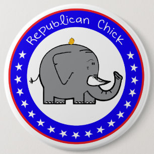 republican chick button