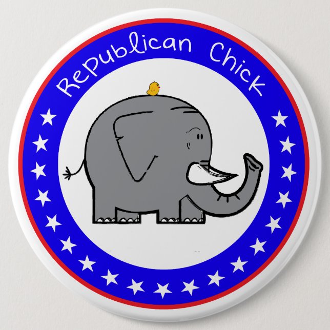 republican chick button (Front)