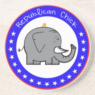 republican chick coaster