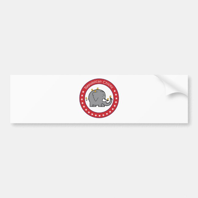 republican chicks bumper sticker (Front)