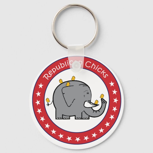 republican chicks key ring (Front)