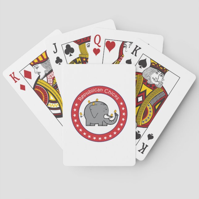 republican chicks playing cards (Back)
