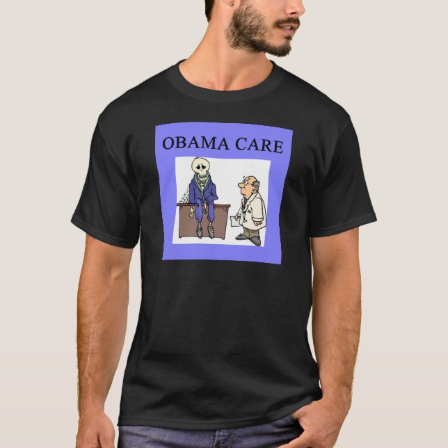 republican conservative anti obama joke T-Shirt (Front)
