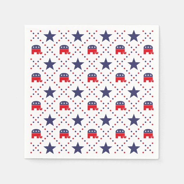 Republican Diamond Pattern Napkin (Front)