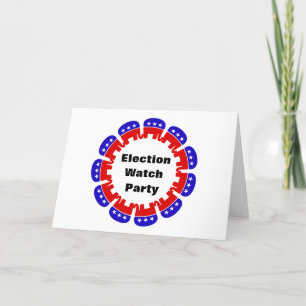 Republican Election Watch Party Card