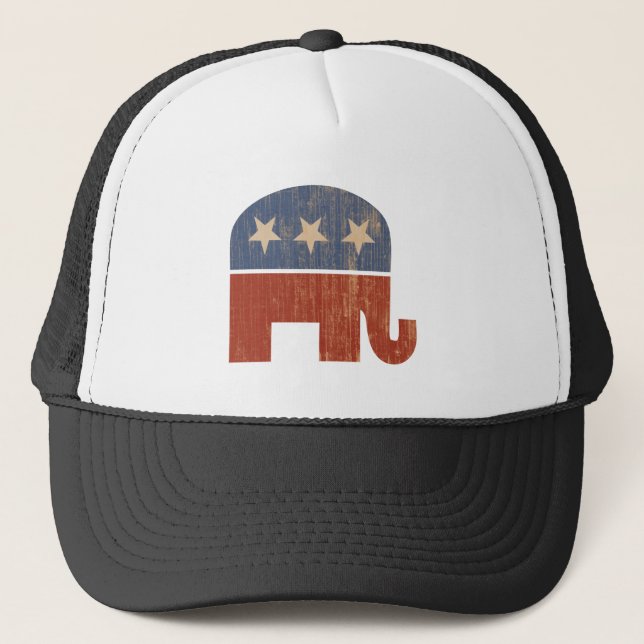 Republican Elephant 2012 Election Trucker Hat (Front)