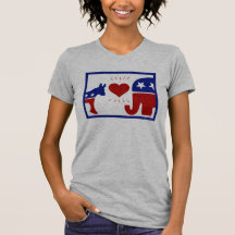 Republican Elephant and Democratic Donkey In Love
