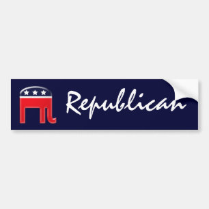 Republican elephant bumper sticker