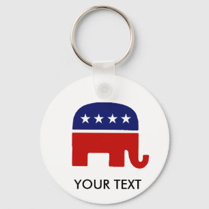 Republican Elephant / GOP Elephant Key Ring