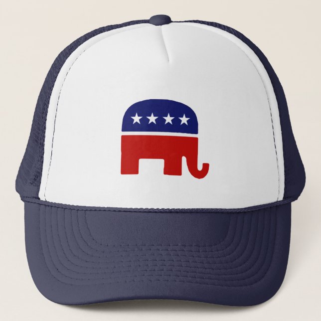 Republican Elephant / GOP Elephant Trucker Hat (Front)
