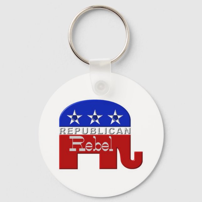 Republican-Elephant Key Ring (Front)