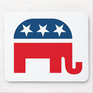 Republican Elephant Mouse Pad