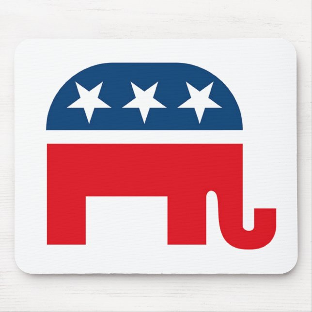 Republican Elephant Mouse Pad (Front)