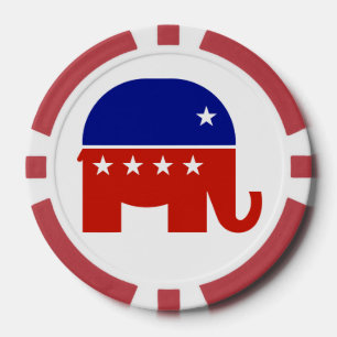Republican Elephant Poker Chips