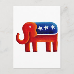 Republican Elephant Postcard
