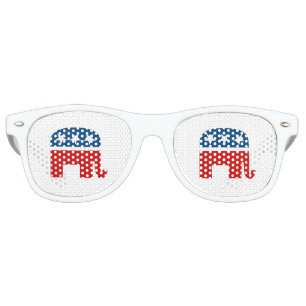 Republican Elephant Retro Sunglasses