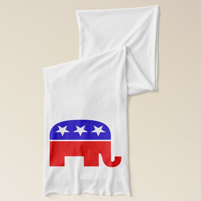 Republican Elephant Scarf (Left)