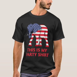 Republican Elephant This Is My Party T-Shirt