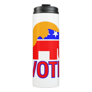 republican elephant vote trump 2020 thermal tumbler