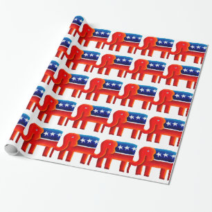 Republican Elephant Wrapping Paper