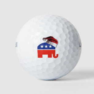 Republican-Elephant-XMAS Golf Balls