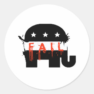 Republican Fail 1 Classic Round Sticker