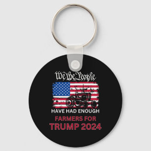 Republican Farmers For Trump 2024 We The People Key Ring