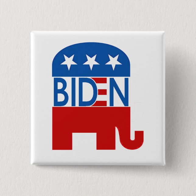 Republican for Biden 2020 15 Cm Square Badge (Front)