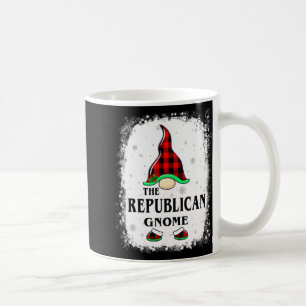 Republican Gnome Buffalo Plaid Matching Family Xma Coffee Mug