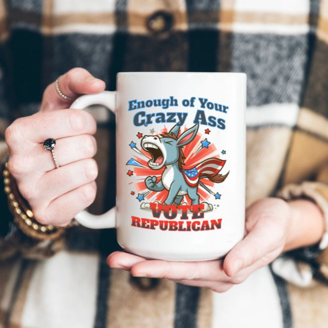 Republican GOP Vote Anti Democrat Pro America Coffee Mug (Creator Uploaded)