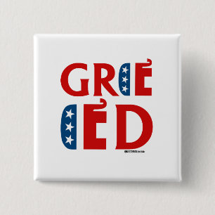 REPUBLICAN GREED 15 CM SQUARE BADGE