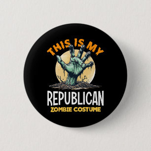 Republican Halloween Zombie Matching Costume 6 Cm Round Badge
