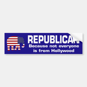 Republican Hollywood Bumper Sticker